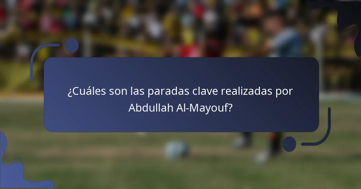¿Cuáles son las paradas clave realizadas por Abdullah Al-Mayouf?